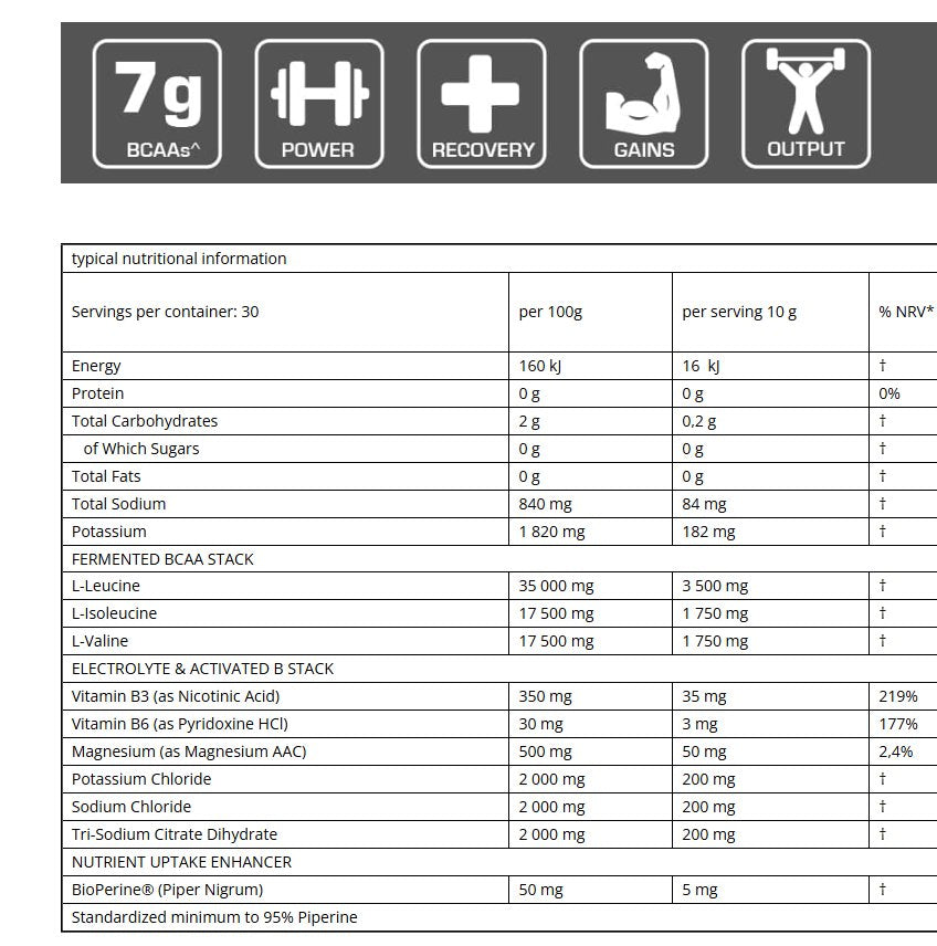 BCAA 2:1:1 300g - (Intra Workout)