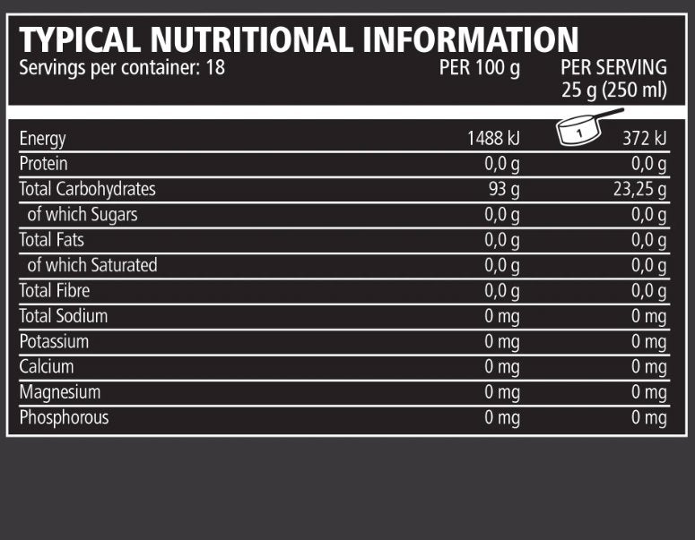 Vitargo 450g (Pre, Intra and Post Workout - (Specialized Carbohydrate)